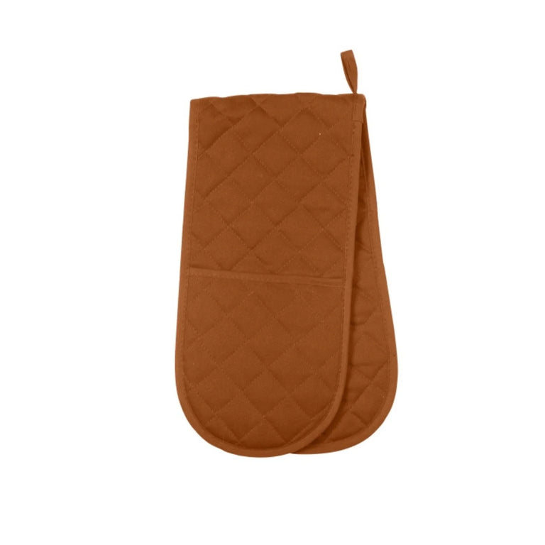 Love Colour Double Oven Gloves Terracotta
