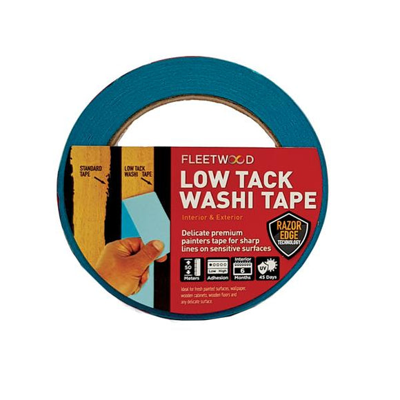 Achieve Professional Painting Results with Precision - Explore Fleetwood's Low Tack Washi Tape!