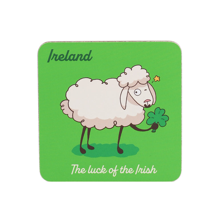 Luck of the Irish Sheep Coasters Set of 6