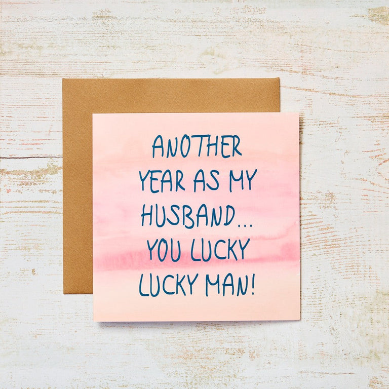 Lucky Man Husband Card