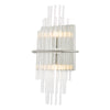 Modern lighting Lukas 2 Light Wall Light in chrome finish

