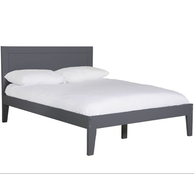 Luna 5' Bed Dark Grey | Wooden King Size Bed Frame