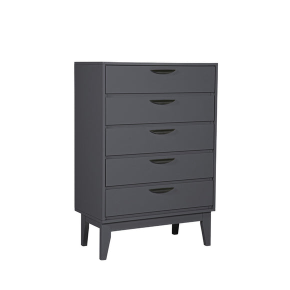 Contemporary chest of drawers for versatile storage.