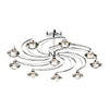 Luther 10 Light Semi-Flush Polished Chrome & Crystal picture on the white background