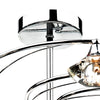 Luther 10 Light Semi-Flush Polished Chrome & Crystal close view picture of the fitting plate