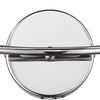Luther 2 Light Wall Light Polished Chrome and Crystal close view picture of the fitting plate