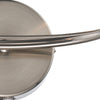 Luther 2 Light Wall Light Satin Chrome and Crystal close view picture of the fitting plate
