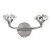 Luther 2 Light Wall Light Satin Chrome and Crystal picture on the white background