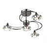Luther 4 Light Semi-Flush Polished Black Chrome picture on the white background