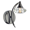 Luther Wall Light Polished Black Chrome and Crystal picture on the white background