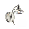 Luther Wall Light Satin Chrome and Crystal picture on the white background