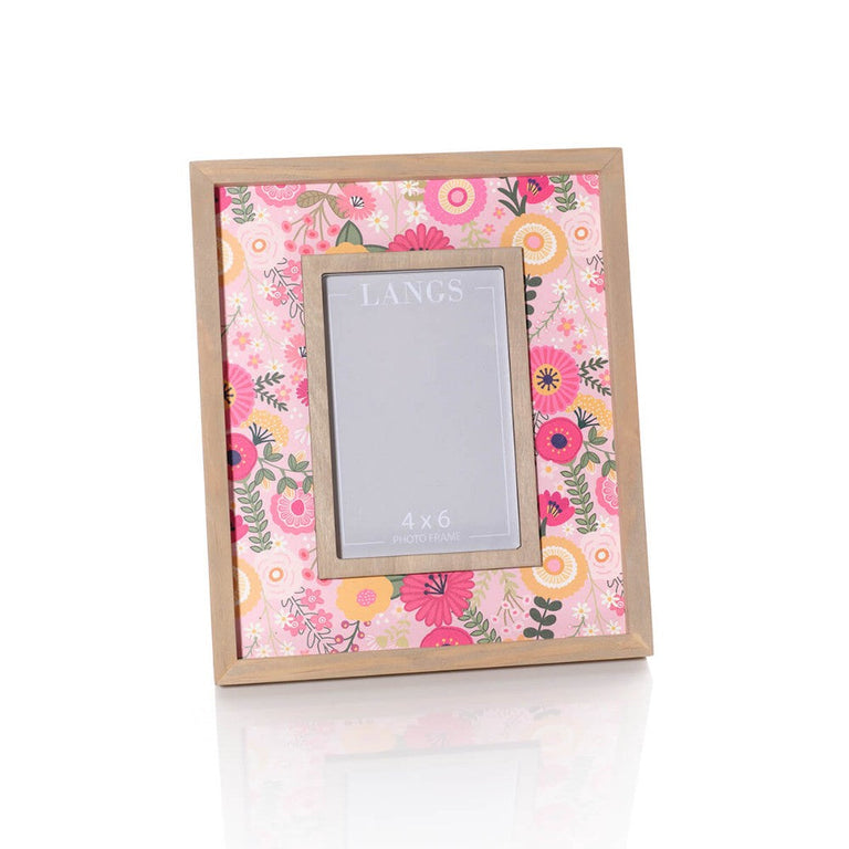 Luxe Floral Wooden Photo Frame