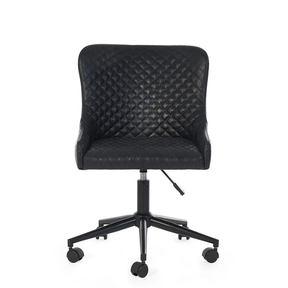 Luxe Office Chair Black front view picture
