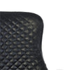 Luxe Office Chair Black photo of checkered upholstered back