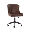 Luxe Office Chair Brown side view photo
