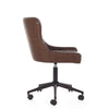 Luxe Office Chair Brown close view photo from the side