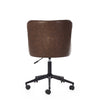 Luxe Office Chair Brown close view photo from the back