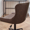 Luxe Office Chair Brown life style photo from the side