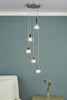 Lyall 5 Light Cluster Pendant Polished Chrome life style picture