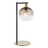 Lycia Table Lamp Satin Gold and Gold Ombre Glass Shade picture on the white background