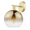 Lycia Wall Light Satin Gold and Gold Ombre Glass picture on the white background