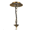 Lydian 3 Light Pendant Antique Bronze Fitting Only close view picture of the fittig plate