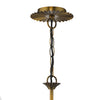 Lydian 6 Light Pendant Antique Bronze close view picture of the fitting plate