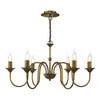 Lydian 6 Light Pendant Antique Bronze picture on the white background