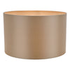 Lyris Cotton Drum Shade 40cm Taupe picture with switched on light