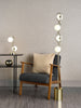 Lysandra 2 Light Table Lamp in Polished Gold with Opal Glasslife style picture with Lysandra floor lamp