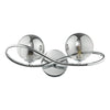 Lysandra 2 Light Wall Light Polished Chrome and Smoked Glass picture on the white background
