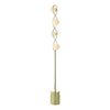 Lysandra 4 Light Floor Lamp Polished Gold with Opal Glass Shades picture on the white background
