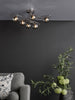 Lysandra 6 Light Semi-Flush Polished Chrome and Smoked Glass life style picture