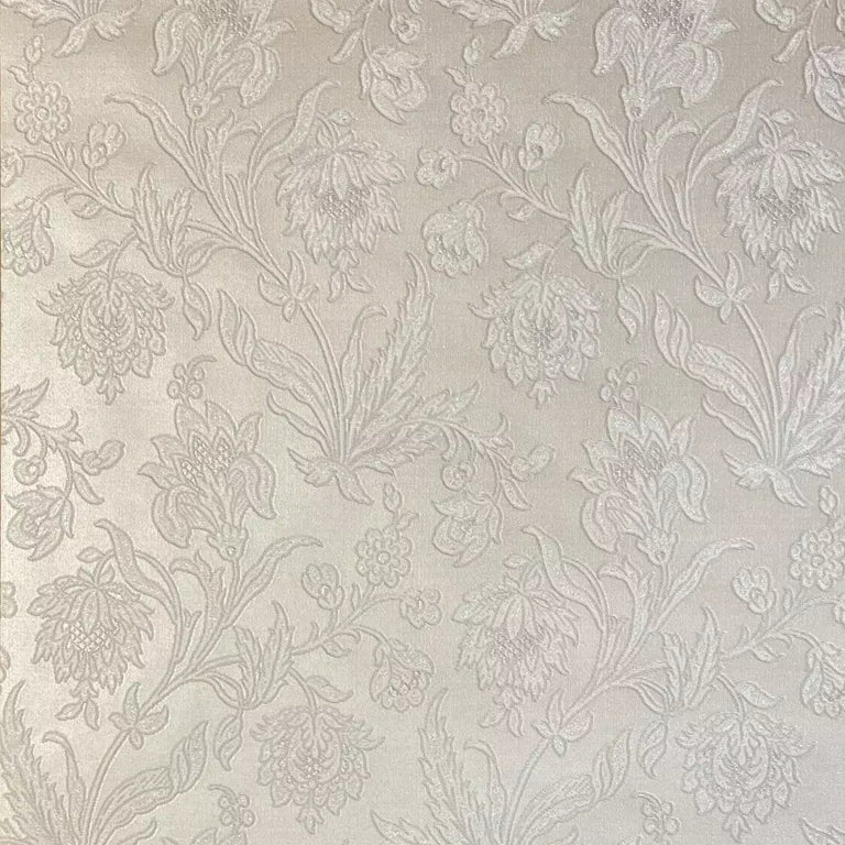 Milano Silver Grey Heavyweight Vinyl – Luxury Floral Wallpapers