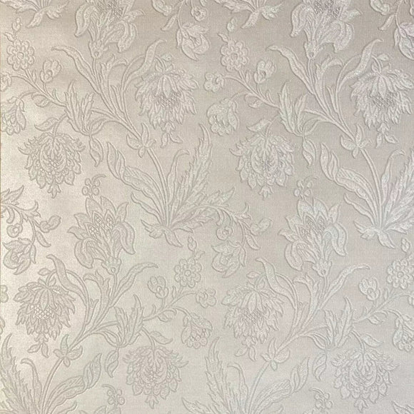 Milano Silver Grey Heavyweight Vinyl Wallpaper close view picture of the wallpaper pattern