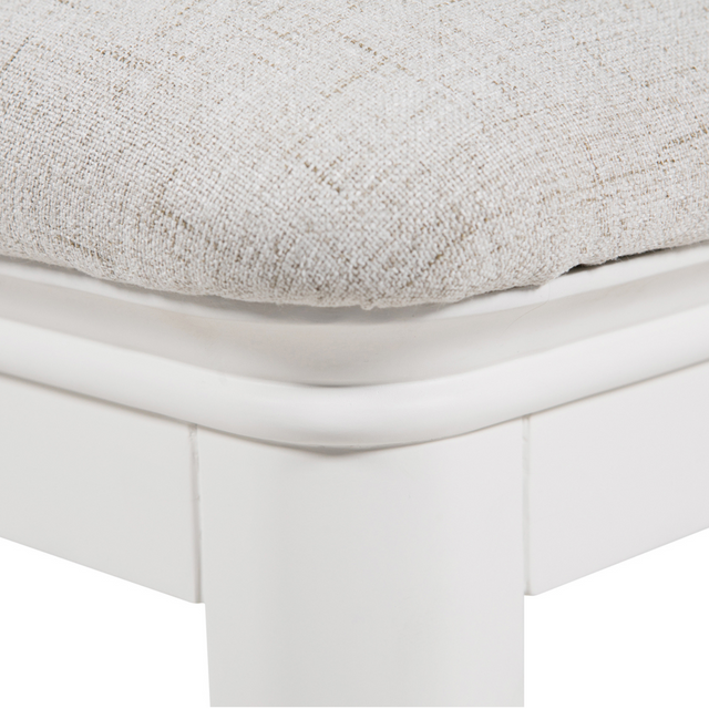 Mabel Vanity Stool Bone