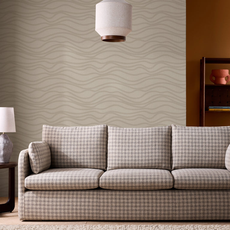 Made Akio Wallpaper Ecru - Abstract Cream Wall Covering Décor