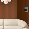 Made Kyria Wallpaper Caramel & Red Stripe picture on the wall