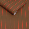 Made Kyria Wallpaper Caramel & Red Stripe picture of the wallpaper roll