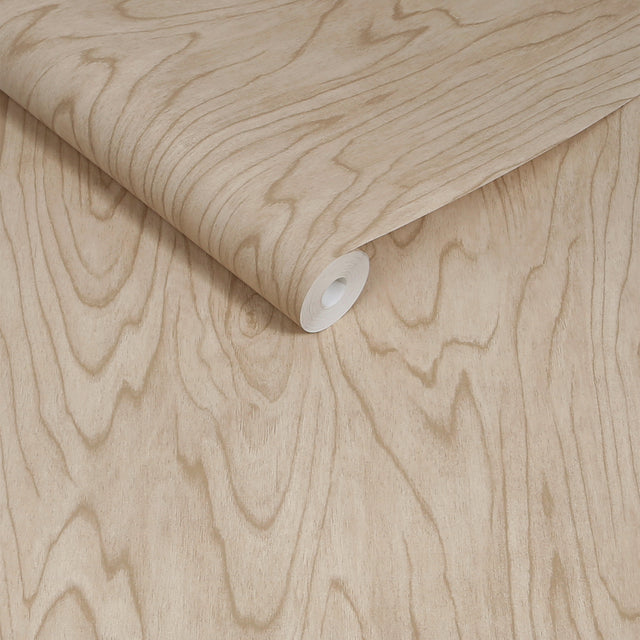 Made Orly Wallpaper Light Timber - Wood Patterned Wallpaper fot Home Decor