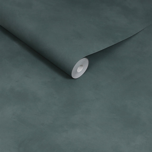 Made Shae Wallpaper Teal Limewash - Plain Wallpaper Collection by Made Shae