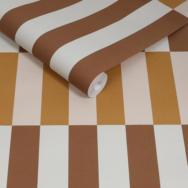 Made Terri Wallpaper Ochre - Stylish Wall Covering from Made Collection