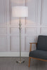 Madrid Floor Lamp Satin Chrome life style picture