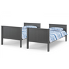 Minimalist bunk bed for streamlined decor.