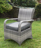 Majorca Garden Table & Chairs Set lose view picture of the chair with loose cushion seat