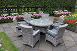Majorca Garden Table & Chairs Set beautiful outdoor dining set with 6 chairs and table