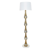 Marble and Glass Floor Lamp picture on the white background
