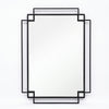 Marco Rectangular Wall Mirror Black  wall mirror made in geometric design