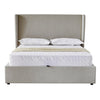 Margot Double 4'6 Ottoman Bed Greige front view picture