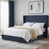Margot King Size 5' Ottoman Bed Navy life style picture